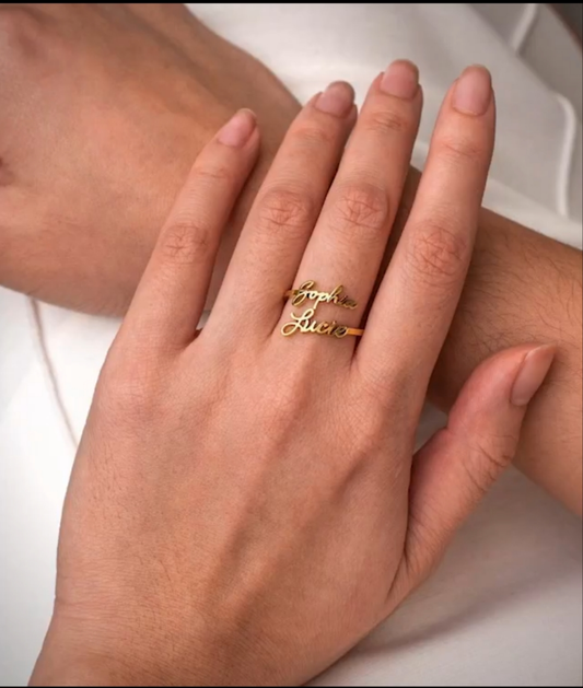 Name Ring heart