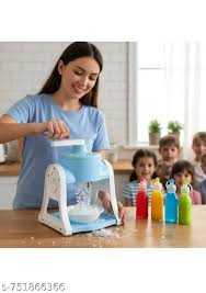Manual Ice Crusher Machine Gola Maker For Home Easy To Use