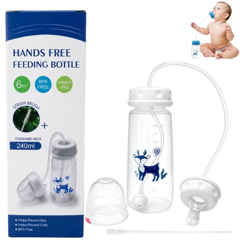 Hands-Free Baby Feeding Bottle